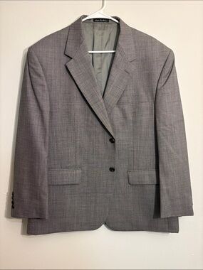 Ralph Lauren Gray Notch Lapel Suit Jacket